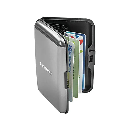 Aluminum RFID Wallet, Gun Metal