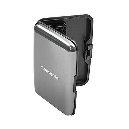 Aluminum RFID Wallet, Gun Metal
