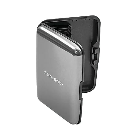 Aluminum RFID Wallet, Gun Metal
